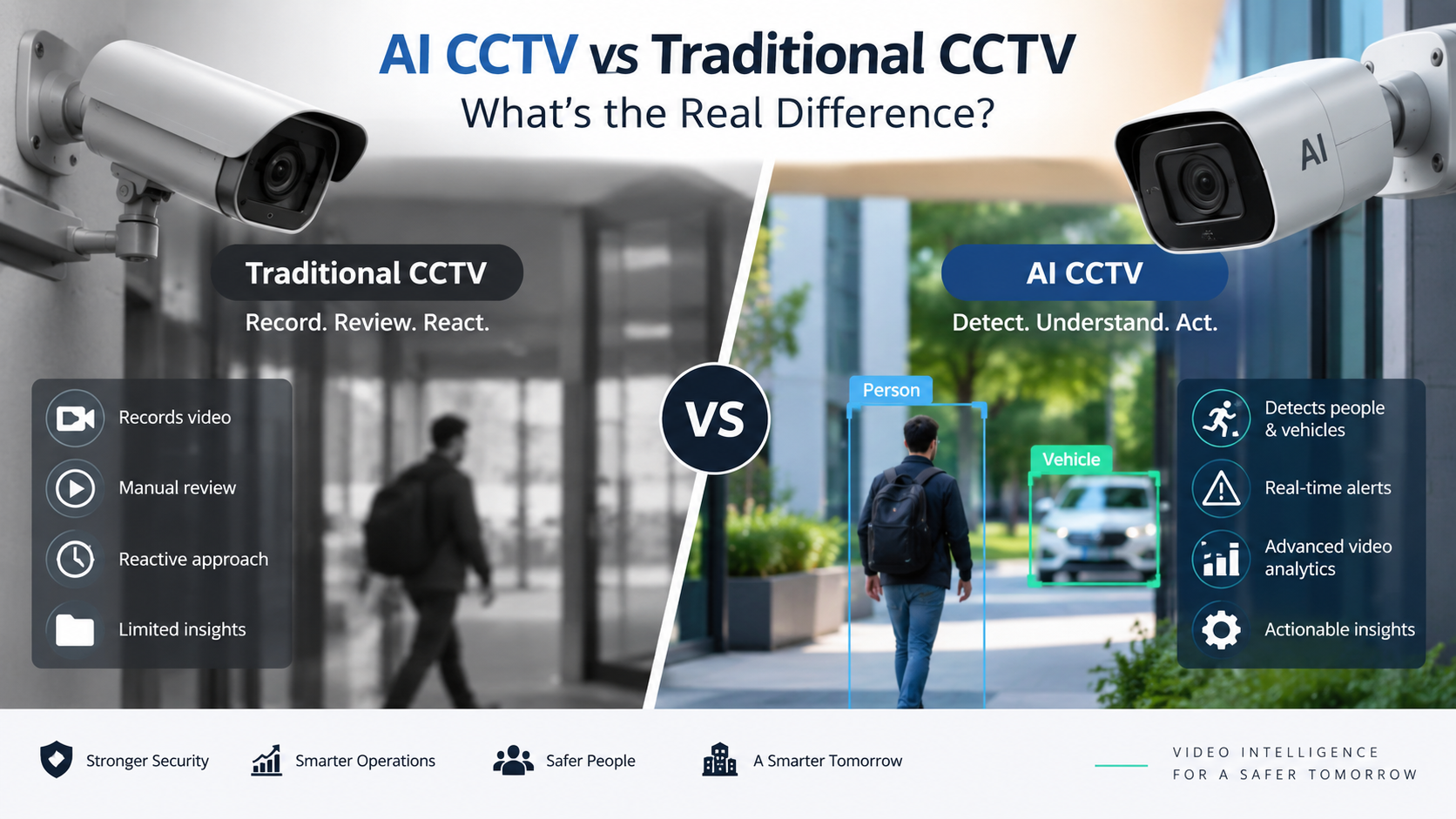 AI CCTV vs Traditional CCTV: What’s the Real Difference?